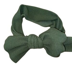 Source Unknown Green Kids Hair Bow